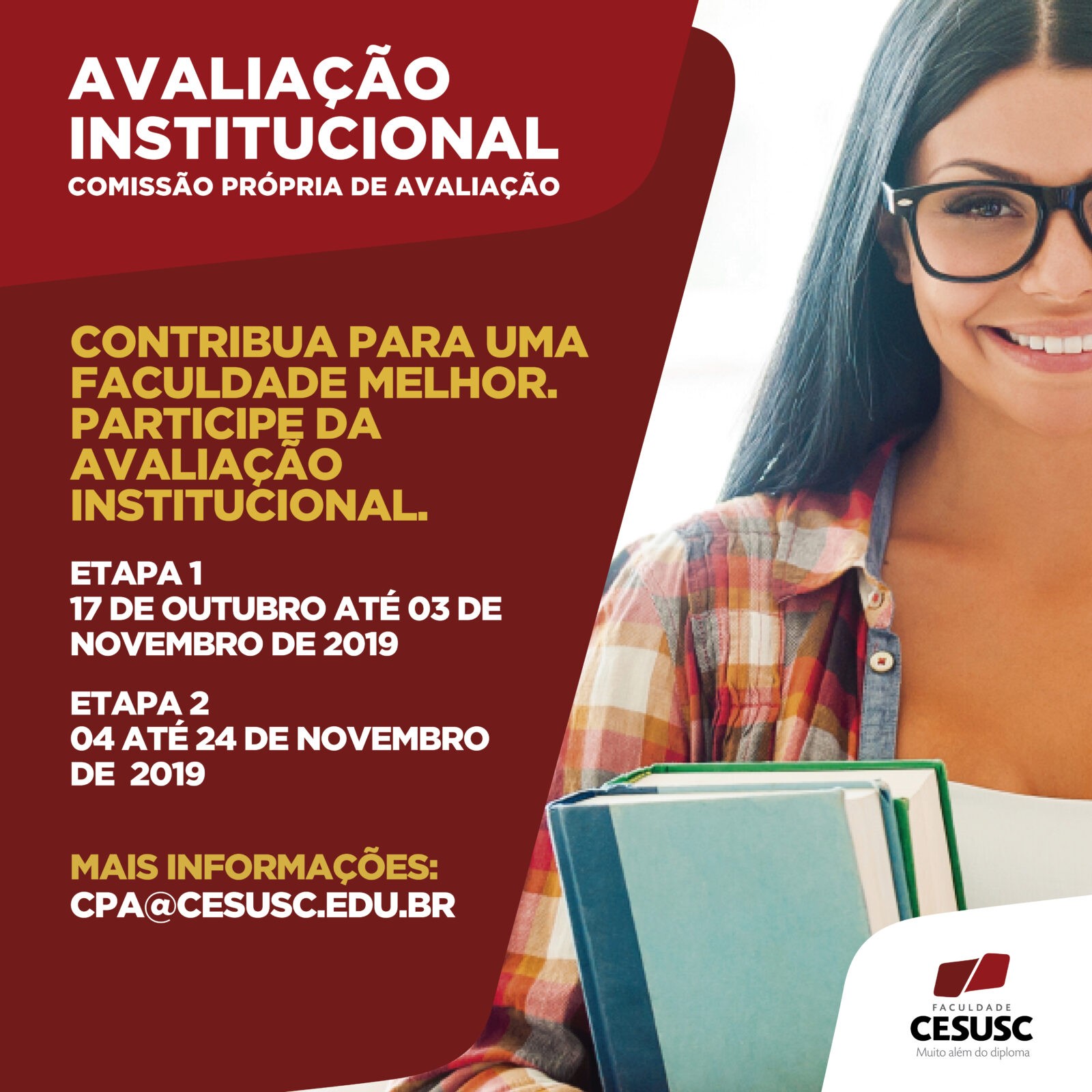 Faculdade Cesusc dá início ao período de avaliação institucional ...