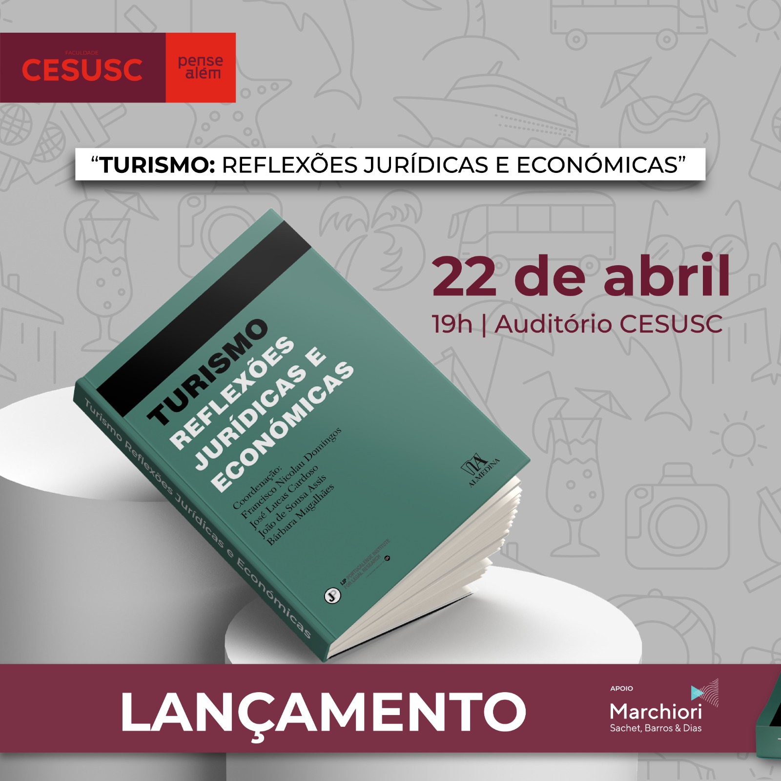 Intercâmbio de conhecimentos jurídicos no Auditório da Cesusc. - Unicesusc
