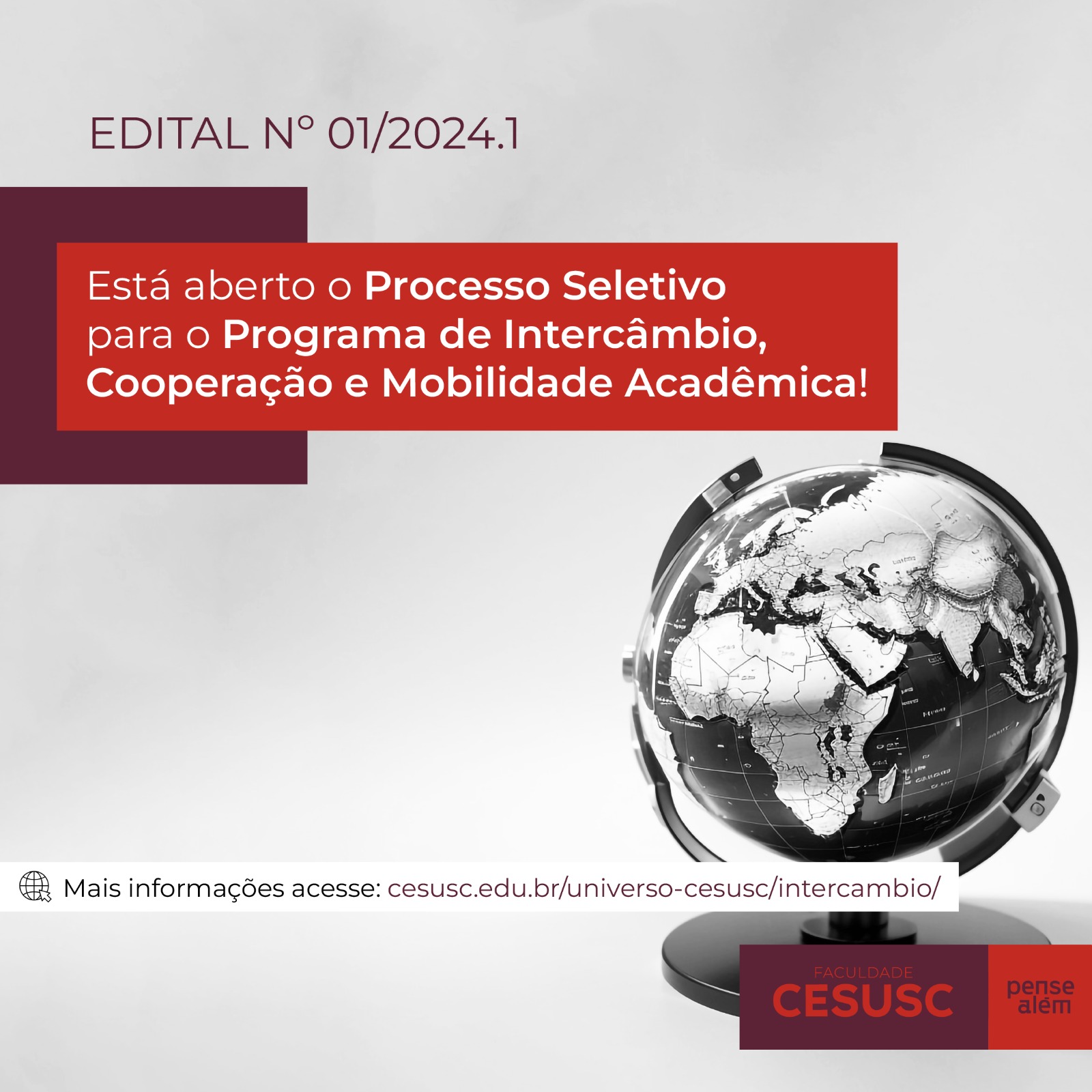 Cesusc abre Processo Seletivo para Programa de Intercâmbio, Cooperação ...