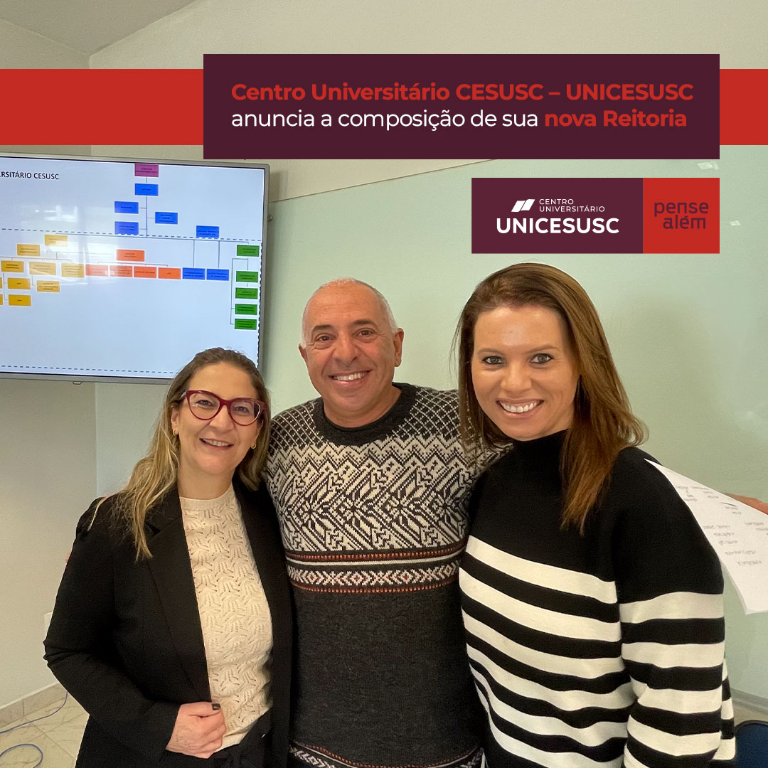 Centro Universitário CESUSC – UNICESUSC anuncia a composição de sua ...