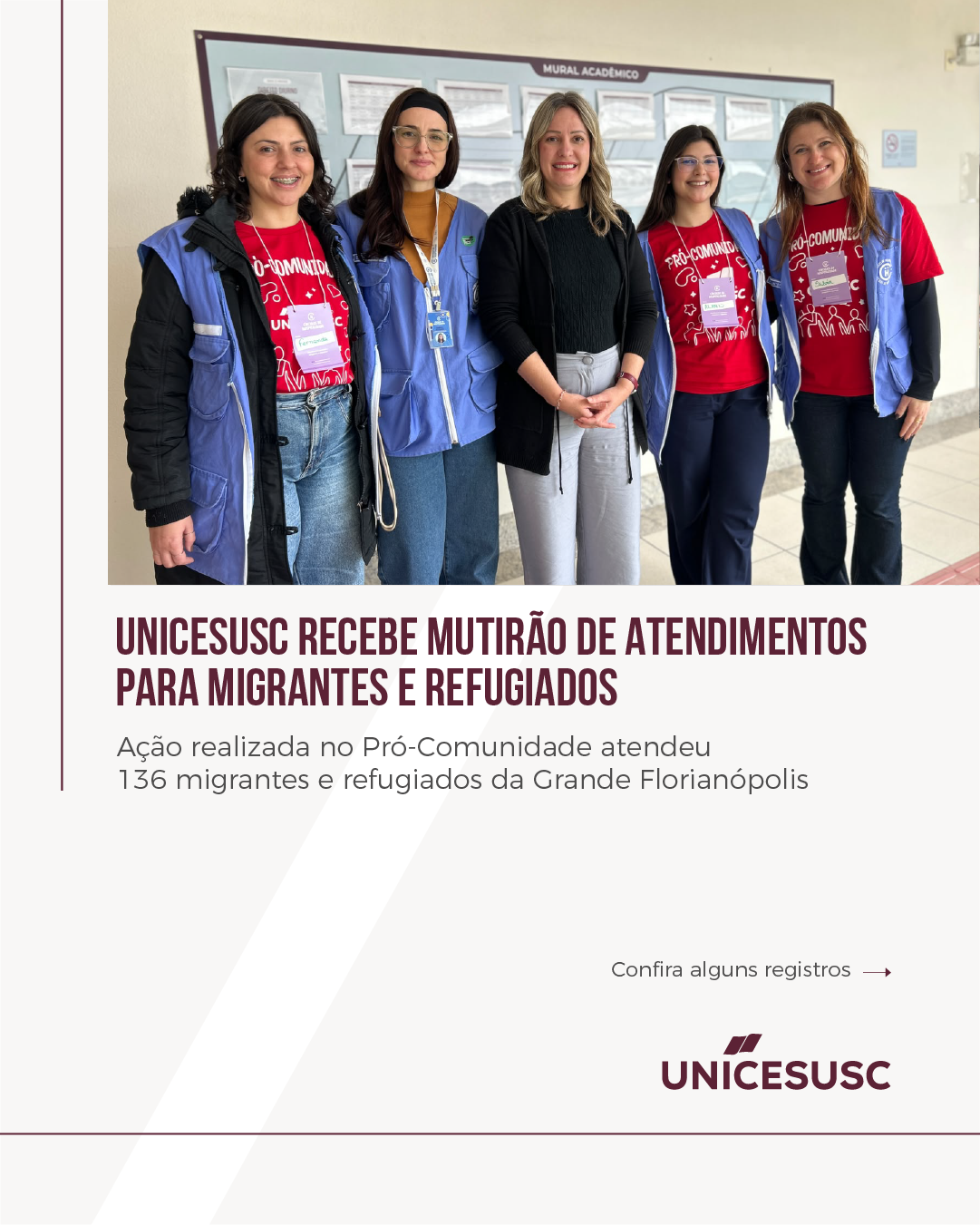 UNICESUSC recebe mutirão de atendimentos para migrantes e refugiados